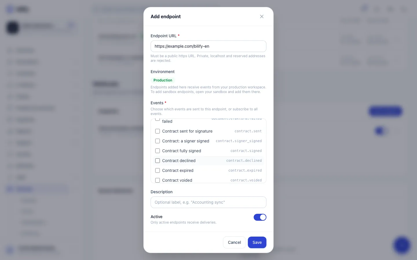 Step 5: Here we also subscribe to fully signed contracts.